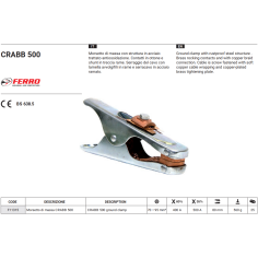 Зажим заземления CRABB 500А