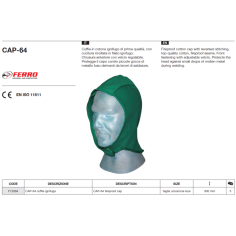 Подшлемник сварочный хлопковый CAP-64 Ferro